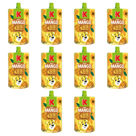 Kubuś Mus Mango Jabłko 200g X10