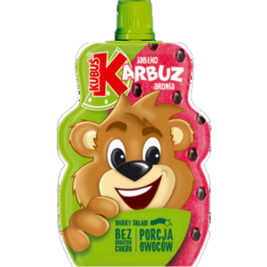 Kubuś Mus 100% jabłko arbuz aronia 100 g