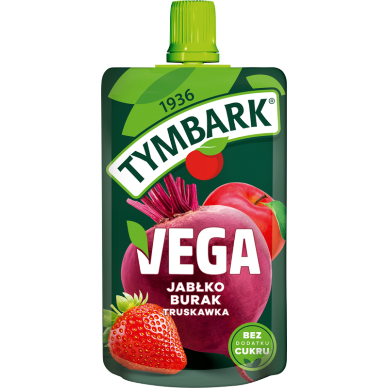 Tymbark Mus Vega jabłko burak truskawka 100 g