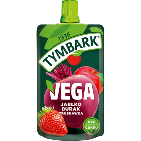 Tymbark Mus Vega jabłko burak truskawka 100 g