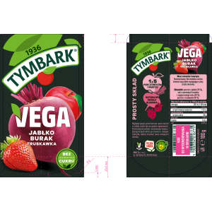 Tymbark Mus Vega jabłko burak truskawka 100 g