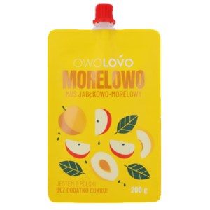 Mus jabłkowo-morelowy 200g * MORELOWO OWOLOVO