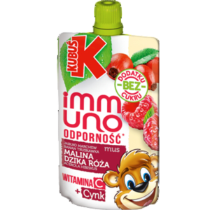 Kubuś immuno odporność mus malina dzika róża 100 g