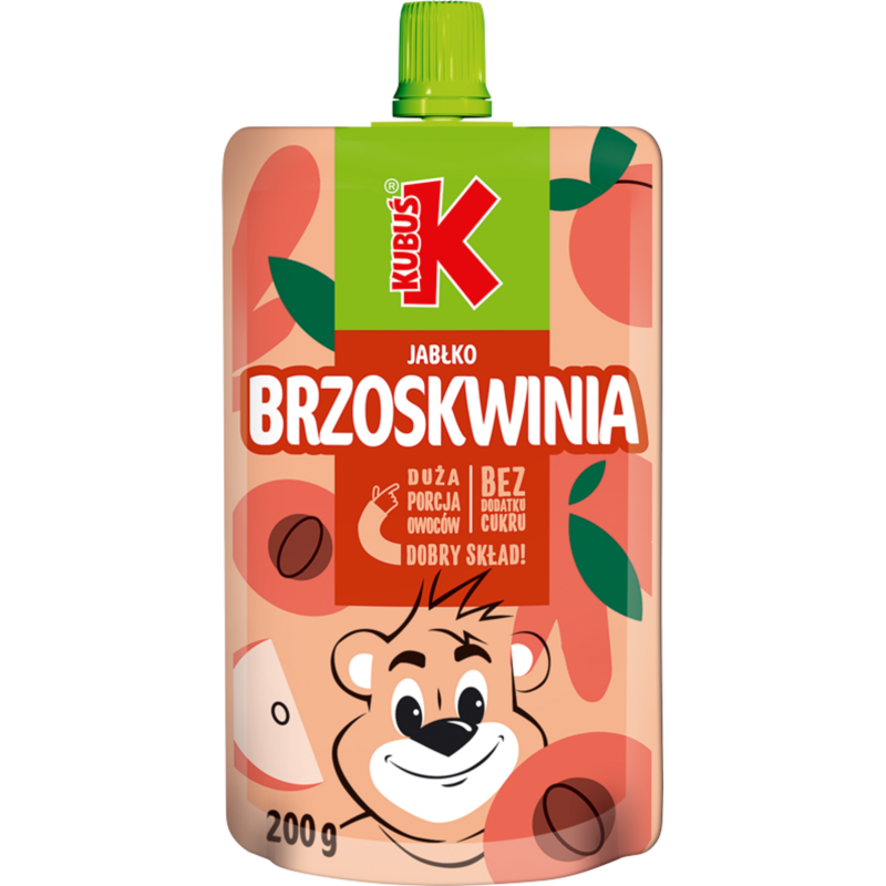 Kubuś Mus Brzoskwinia Jabłko 200g