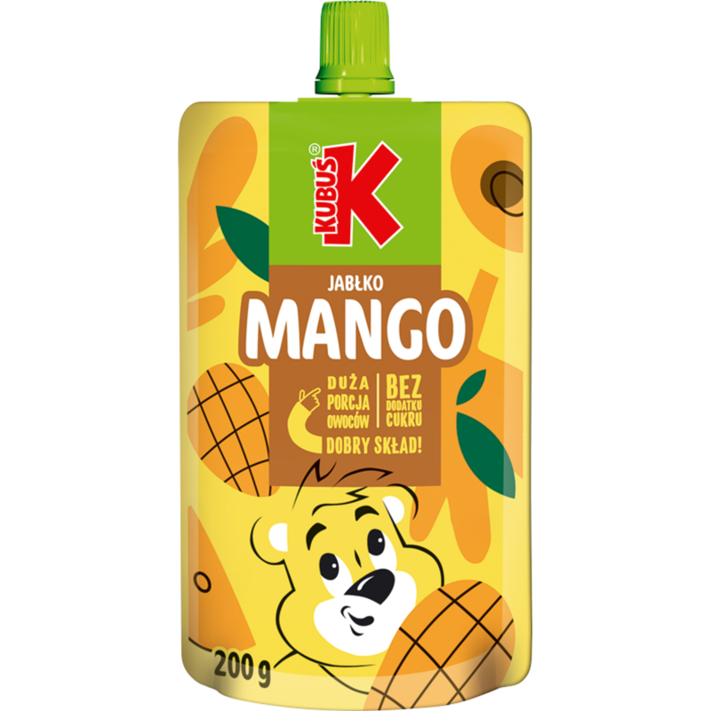 Kubuś Mus Mango Jabłko 200g