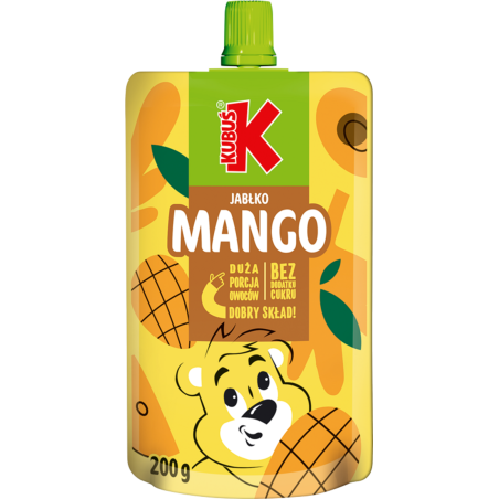 Kubuś Mus Mango Jabłko 200g