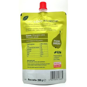 OWOLOVO Gruszkowo Mus jabłkowo-gruszkowy 200 g