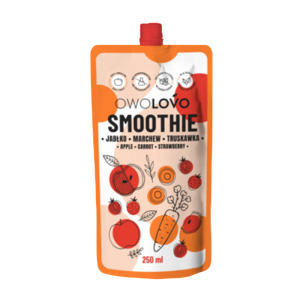 OWOLOVO Smoothie jabłko marchew truskawka 250 ml