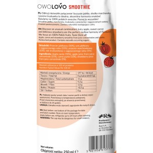 OWOLOVO Smoothie jabłko marchew truskawka 250 ml