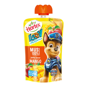 Hortex Leon i Przyjaciele Przekąska mus 100% owoców jabłko, banan, mango saszetka 100g