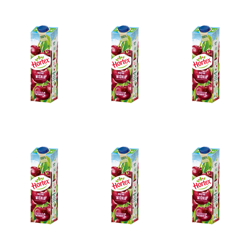 Hortex Wiśnia Nektar karton 1 l X6