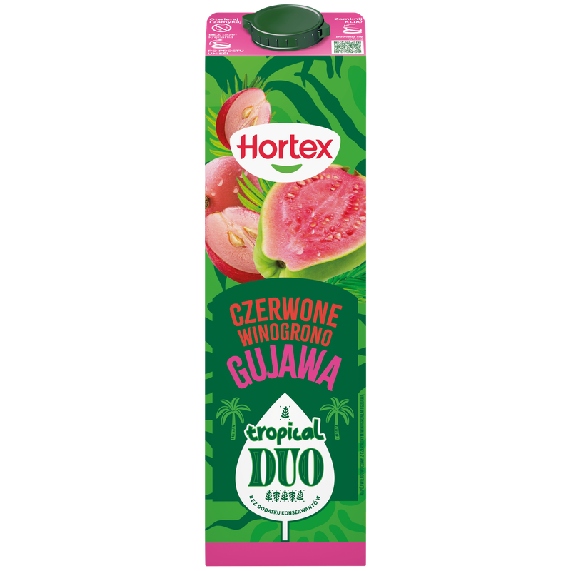 Hortex Tropical Duo Napój Czerwone winogrono gujawa karton 1L
