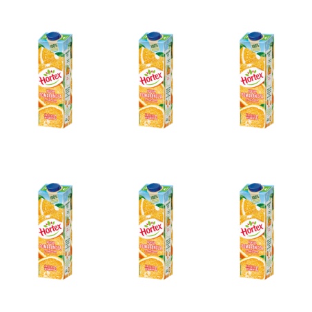 Hortex Pomarańcza z miąższem nektar karton 1L X6
