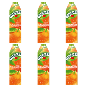 Tymbark Nektar pomarańcza 1 l X6