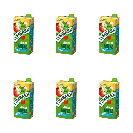 Tymbark Napój jabłko mięta 1 l X6