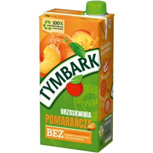 Tymbark Napój pomarańcza brzoskwinia 1 l X6