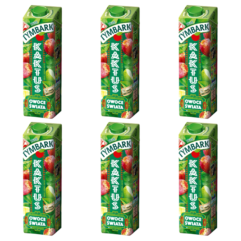 Tymbark Owoce Świata Napój wieloowocowy kaktus 1 l X6