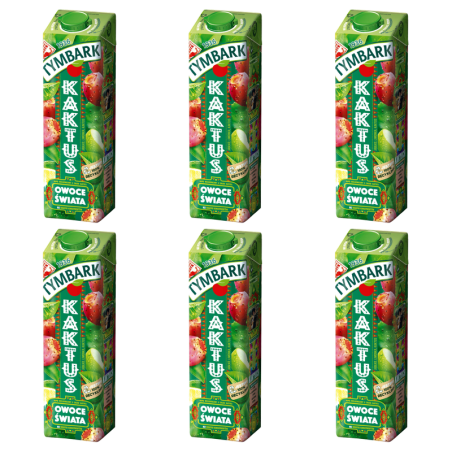 Tymbark Owoce Świata Napój wieloowocowy kaktus 1 l X6