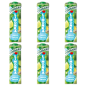 Tymbark Owoce Świata Napój wieloowocowy limonka 1 l X6
