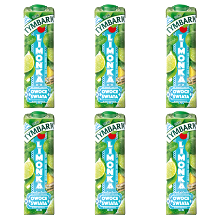 Tymbark Owoce Świata Napój wieloowocowy limonka 1 l X6