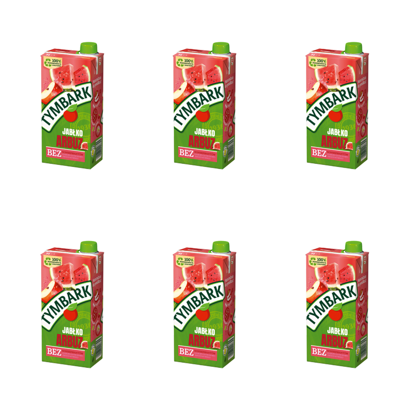 Tymbark Napój jabłko arbuz 1 l X6