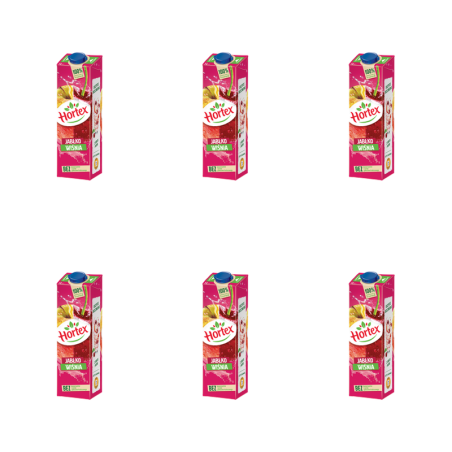 Hortex Jabłko wiśnia Napój karton 1 l X6