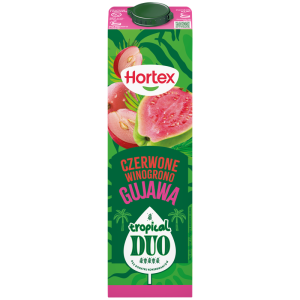 Hortex Tropical Duo Napój Czerwone winogrono gujawa karton 1L X6