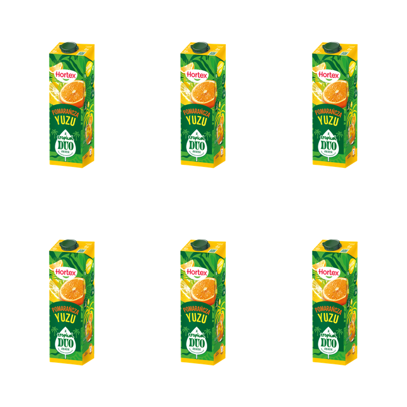 Hortex Tropical Duo Napój Pomarańcza Yuzu karton 1L X6