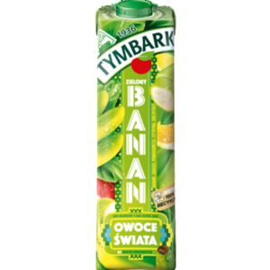 Tymbark Owoce Świata Napój wieloowocowy zielony banan 1 l