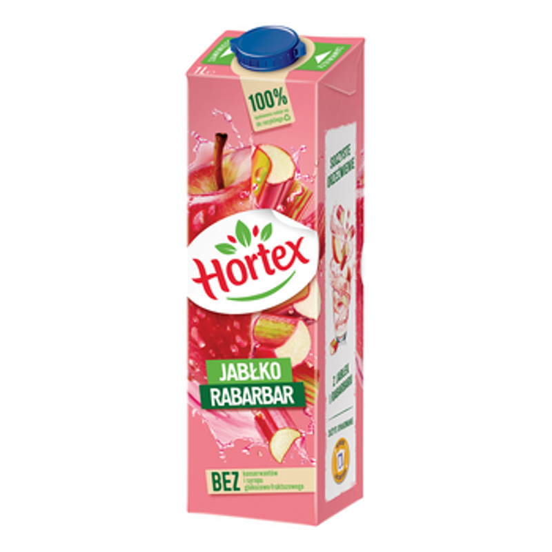 Hortex Jabłko Rabarbar napój karton 1L