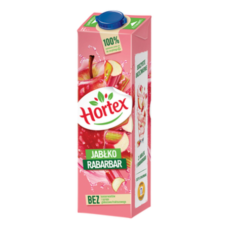 Hortex Jabłko Rabarbar napój karton 1L