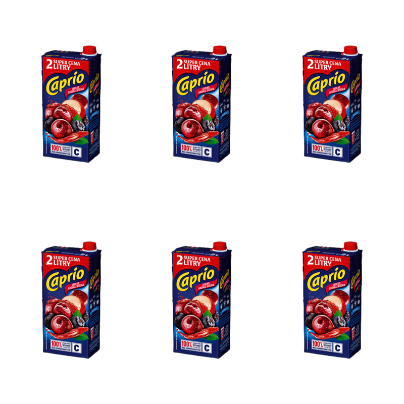 Caprio Napój jabłko aronia wiśnia 2 l X6