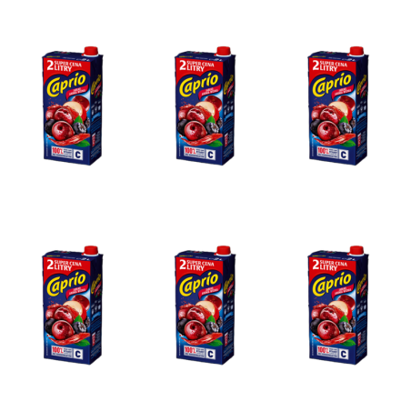 Caprio Napój jabłko aronia wiśnia 2 l X6