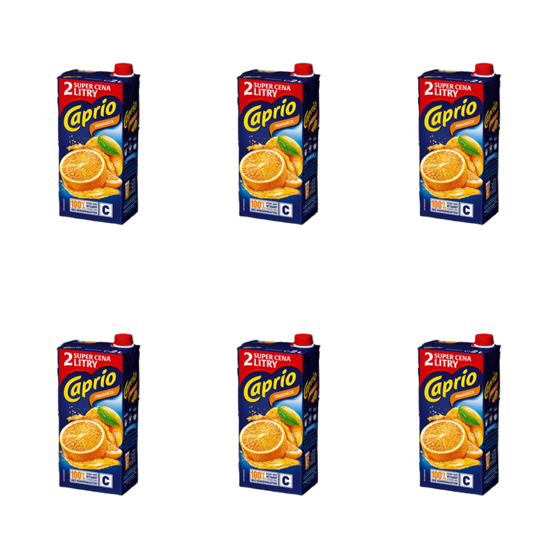 Caprio Napój pomarańcza 2 l X6