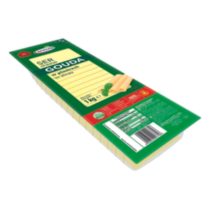 Ser Gouda w plastrach 1kg MLEKPOL X6
