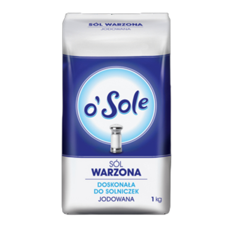 Sól warzona Jodowana Spożywcza 1 kg o'Sole