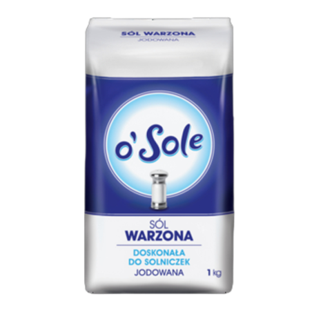 Sól warzona Jodowana Spożywcza 1 kg o'Sole