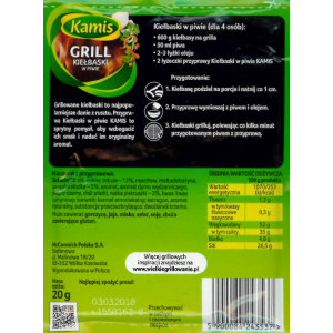Kamis Grill Kiełbaski w piwie 20g