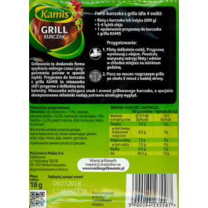 Kamis Przyprawa do kurczaka z grilla 18g