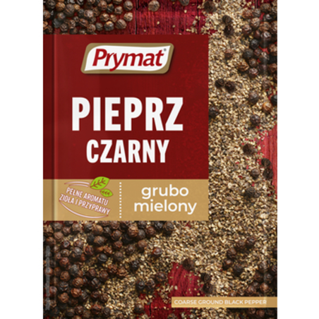 Pieprz czarny grubo mielony 15 g Prymat