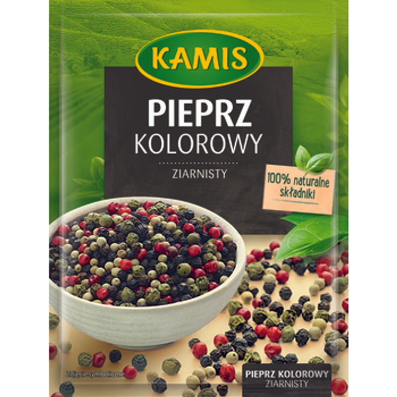 Kamis Pieprz Kolorowy Ziarnisty 12g