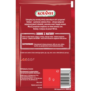 Kotanyi Chili jalapeno kruszone 8g