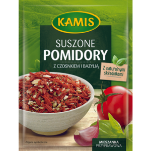 Kamis Suszone Pomidory Z Czosnkiem I Bazylią 12g