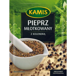 Kamis Pieprz Młotkowany z Kolendrą Mieszanka Przyprawowa do Mięs Steków 15g X20
