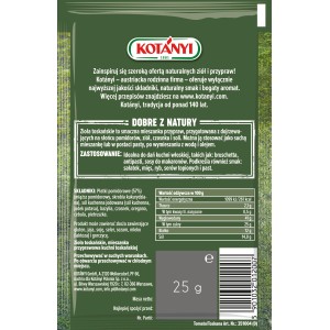 Kotanyi Zioła Toskańskie mieszanka przypraw 25g