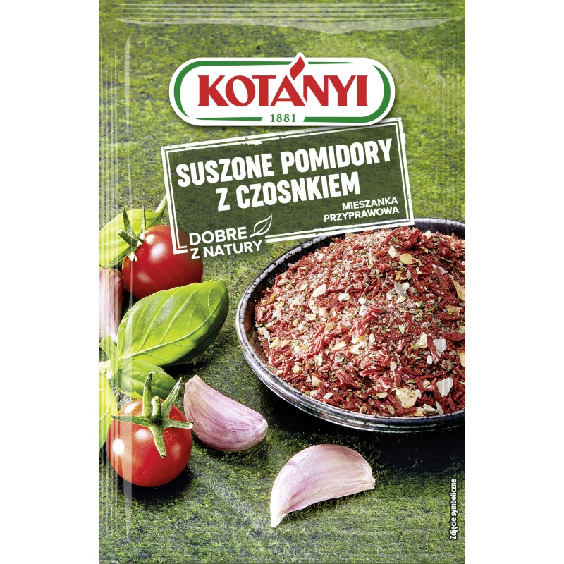 Kotanyi Suszone pomidory z czosnkiem 22g