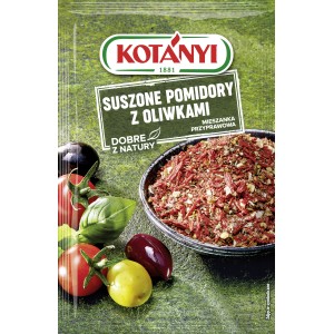 Kotanyi Suszone pomidory z oliwkami 22g