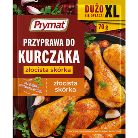 Przyprawa do kurczaka złocista skórka XXL 70 g Prymat