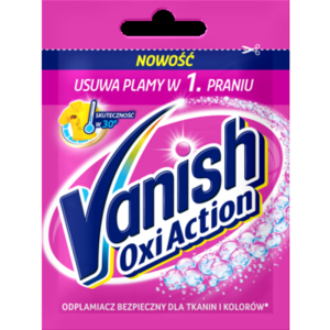 Vanish Oxi Action Pink odplamiacz do tkanin w proszku 30g
