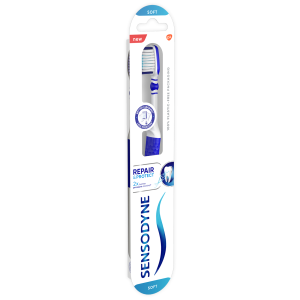 Sensodyne Odbudowa i Ochrona Szczoteczka soft delikatna do nadwrażliwych zębów z cienkim włosiem